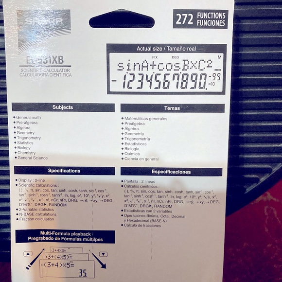 SHARP SCIENTIFIC CALCULATOR - Picture 3 of 3